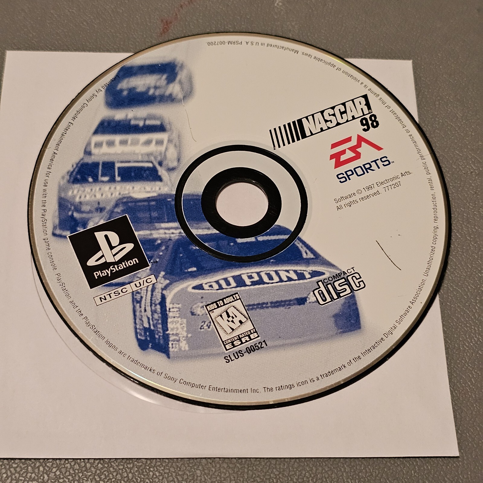 Playstation Nascar 98 Loose Video Game Untested See Photos