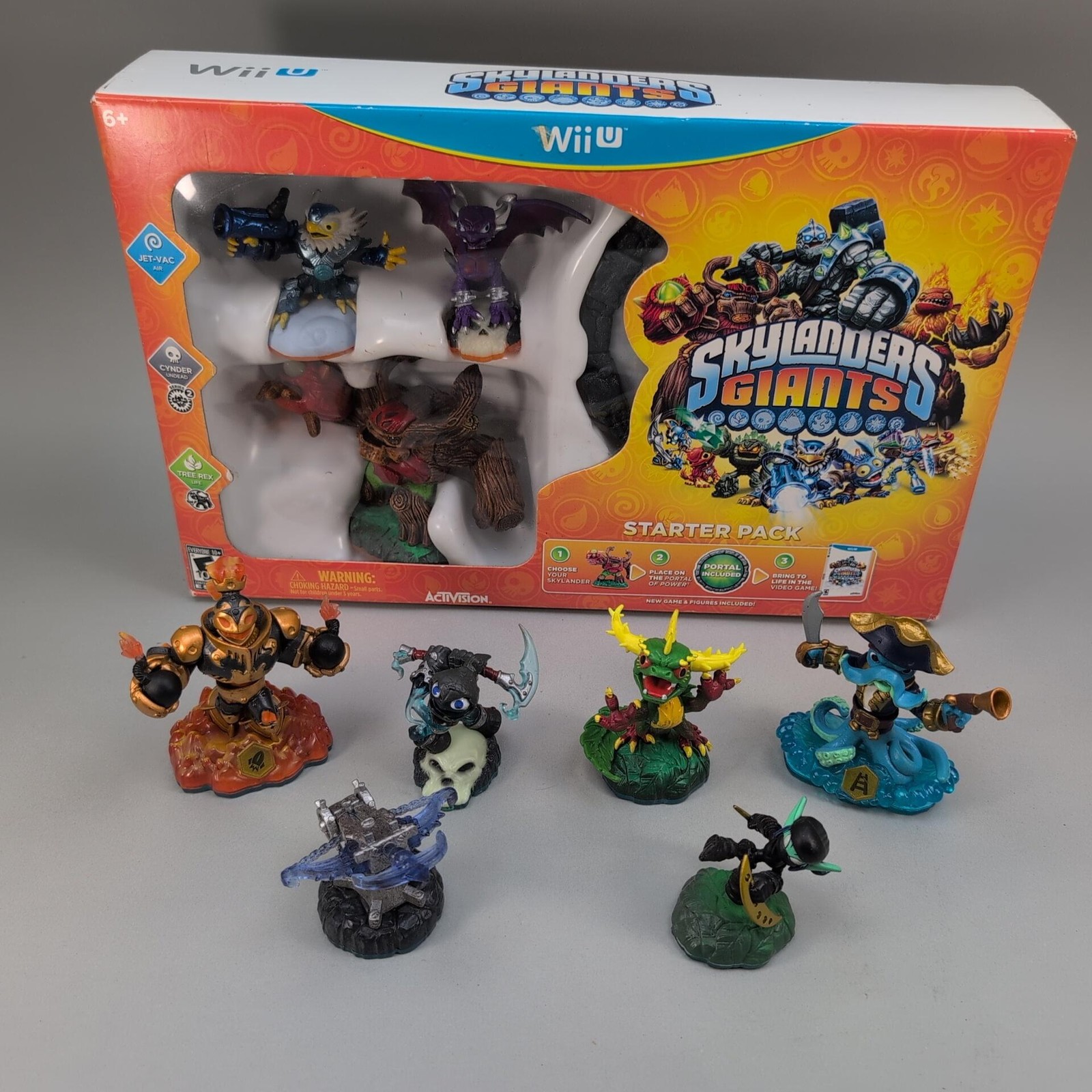 Skylanders Giants Nintendo Wii U Starter Pack + 6 Extra Figures Game Activision