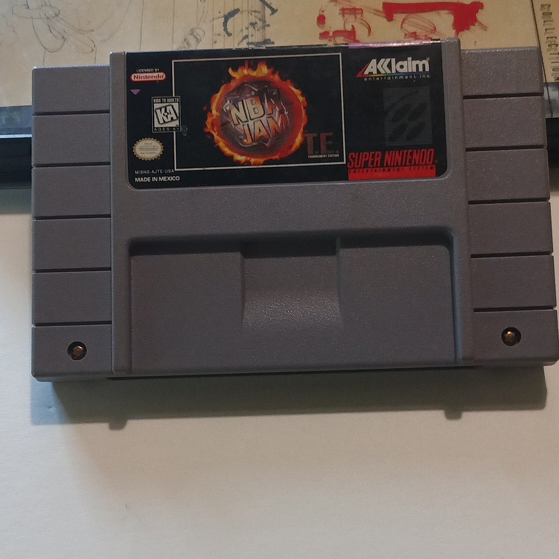 NBA Jam Tournament Edition SNES Authentic Tested Working