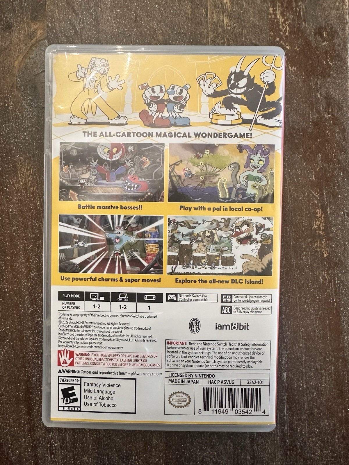 Cuphead Nintendo Switch Multiplayer Action & Adventure E10+ iam8bit