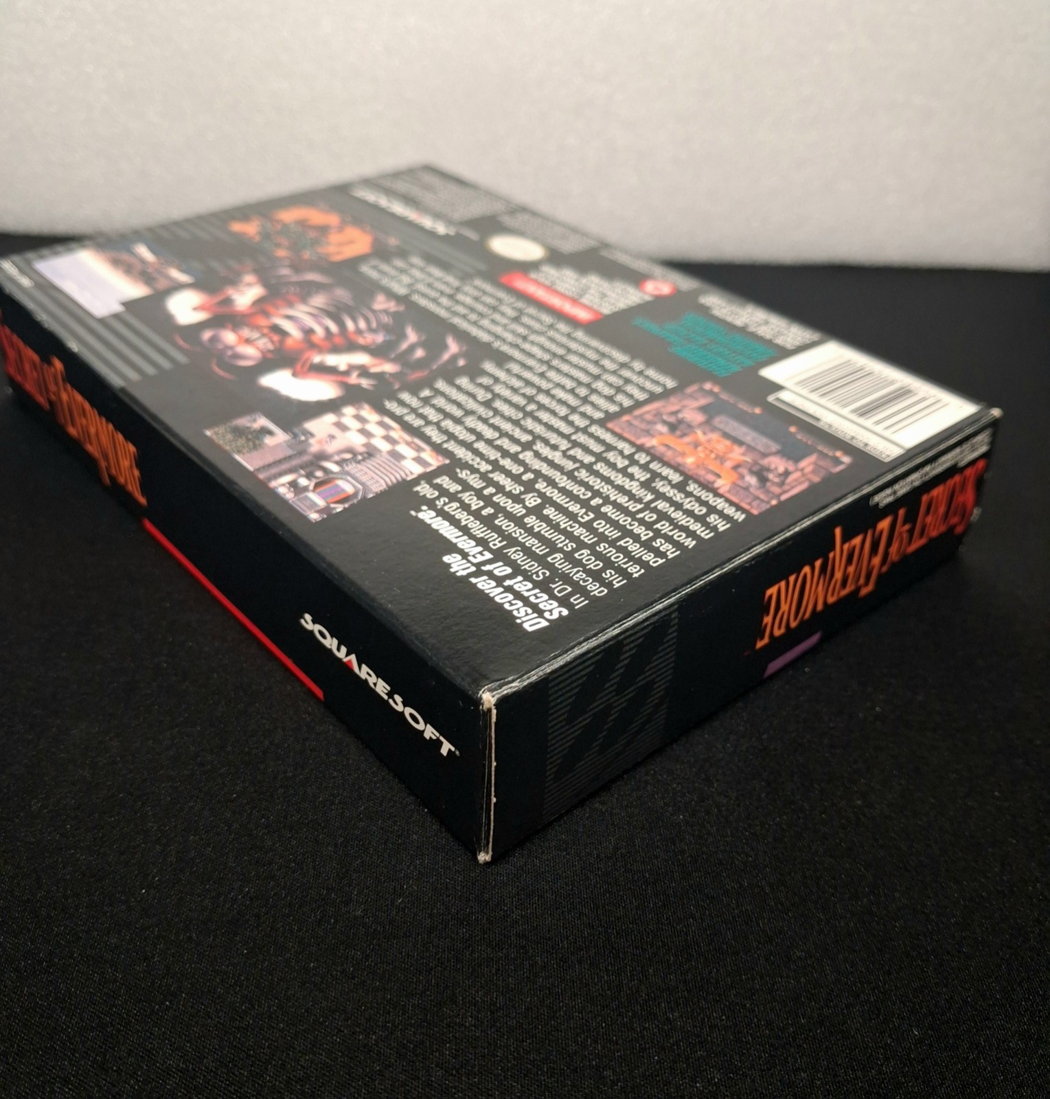 Secret of Evermore Nintendo SNES CIB Near Mint Box Ans Posters Complete