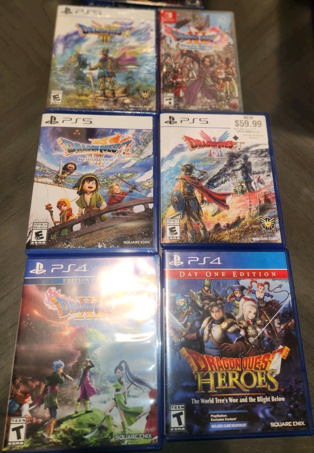 Dragon quest bundle!Sealed switch x1, ps5 DQ 3, MINT Open 1&2 V11, X1 & Heroes