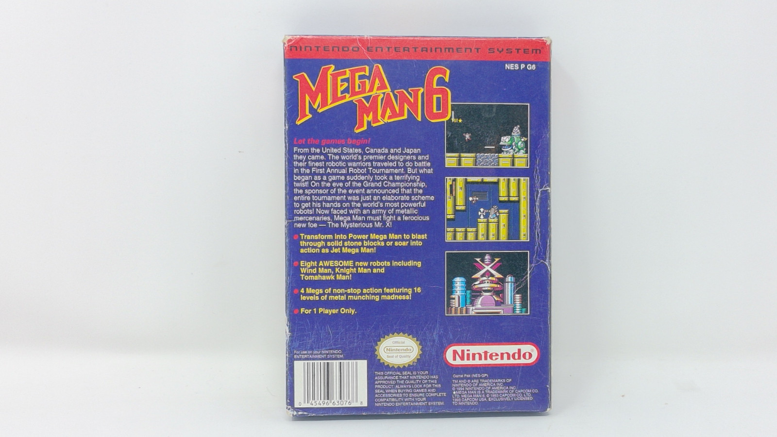 Mega Man 6 (Nintendo Entertainment System, NES) – Missing Manual & Inserts