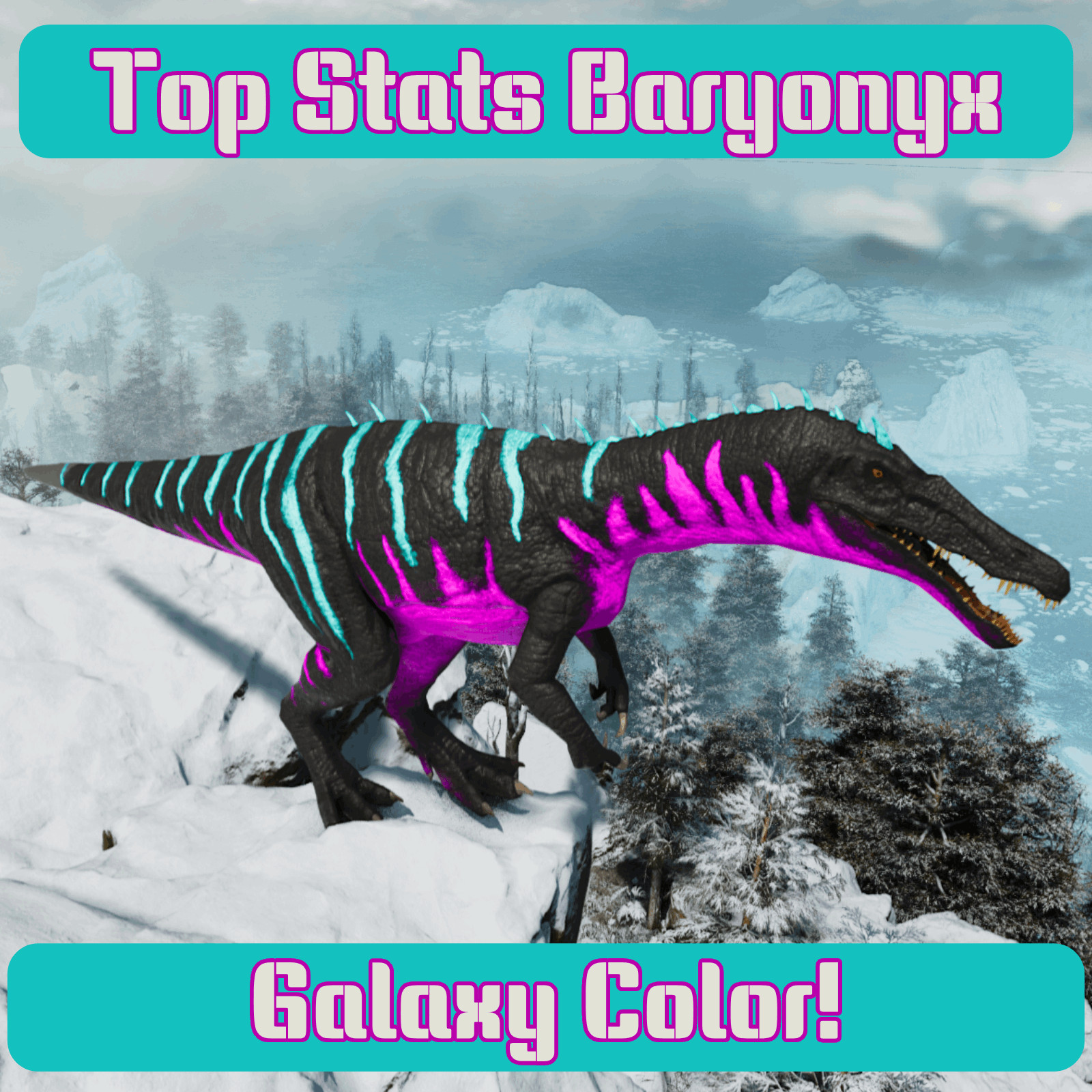 ARK Survival Ascended TOP STATS Galaxy Baryonyx | Bary – PC/XBOX/PS5 PvE ASA