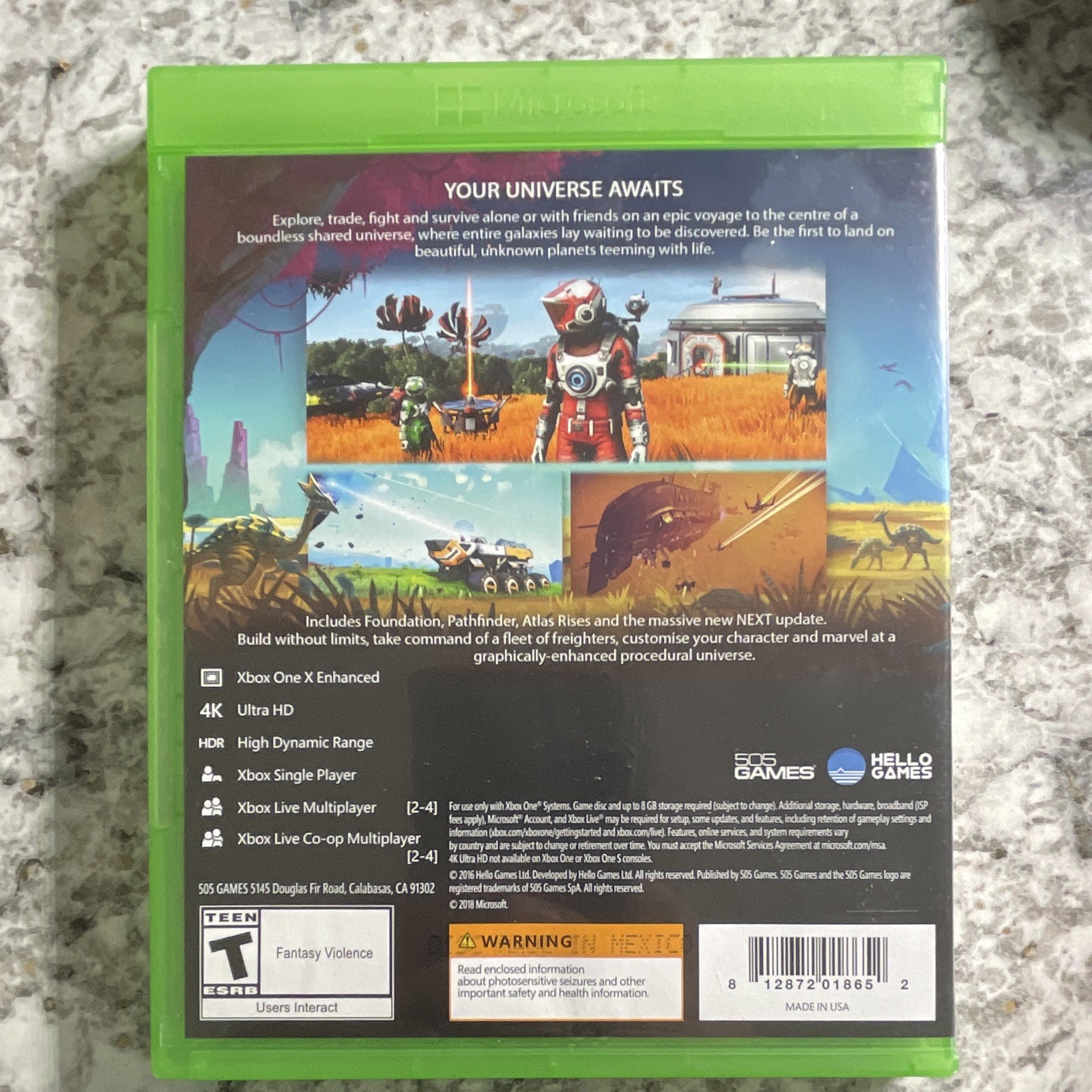 505 Games No Man’s Sky Sci-Fi Action Adventure Xbox One T NTSC-U/C 2018