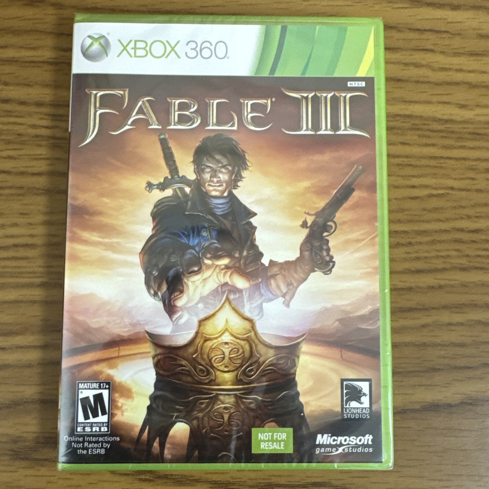 Fable III (Microsoft Xbox 360, 2010) Not For Resale Brand New Sealed!