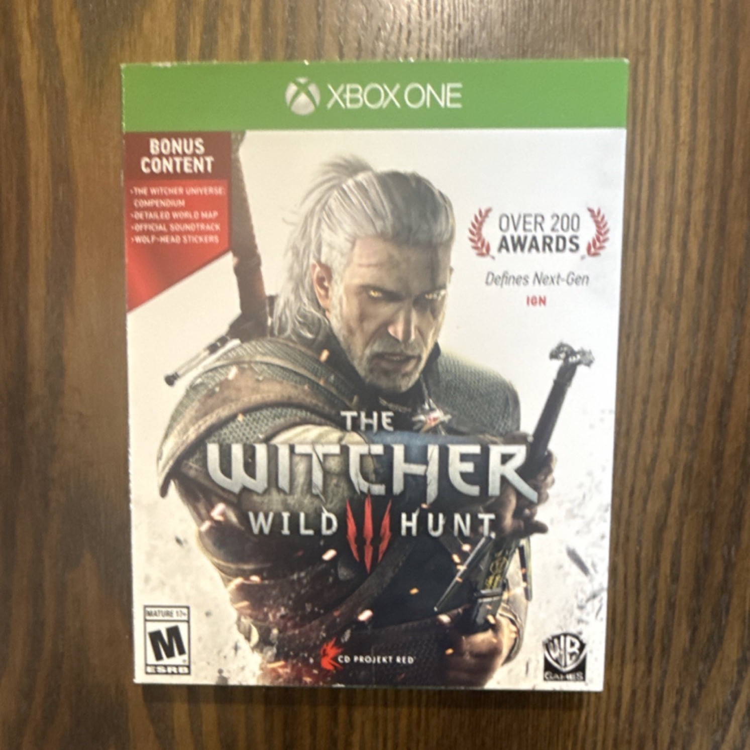 CD Projekt Red The Witcher 3 Wild Hunt Xbox One RPG + Bonus Content Manual