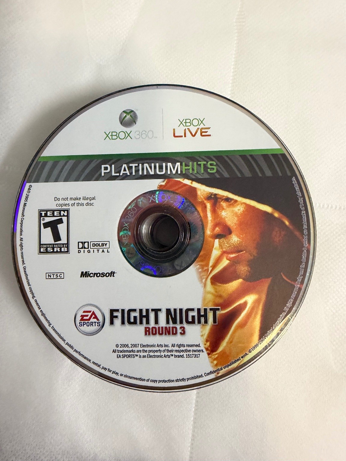 Fight Night Round 3 Platinum Hits Xbox 360 Video Game Boxing Sports Xbox Live