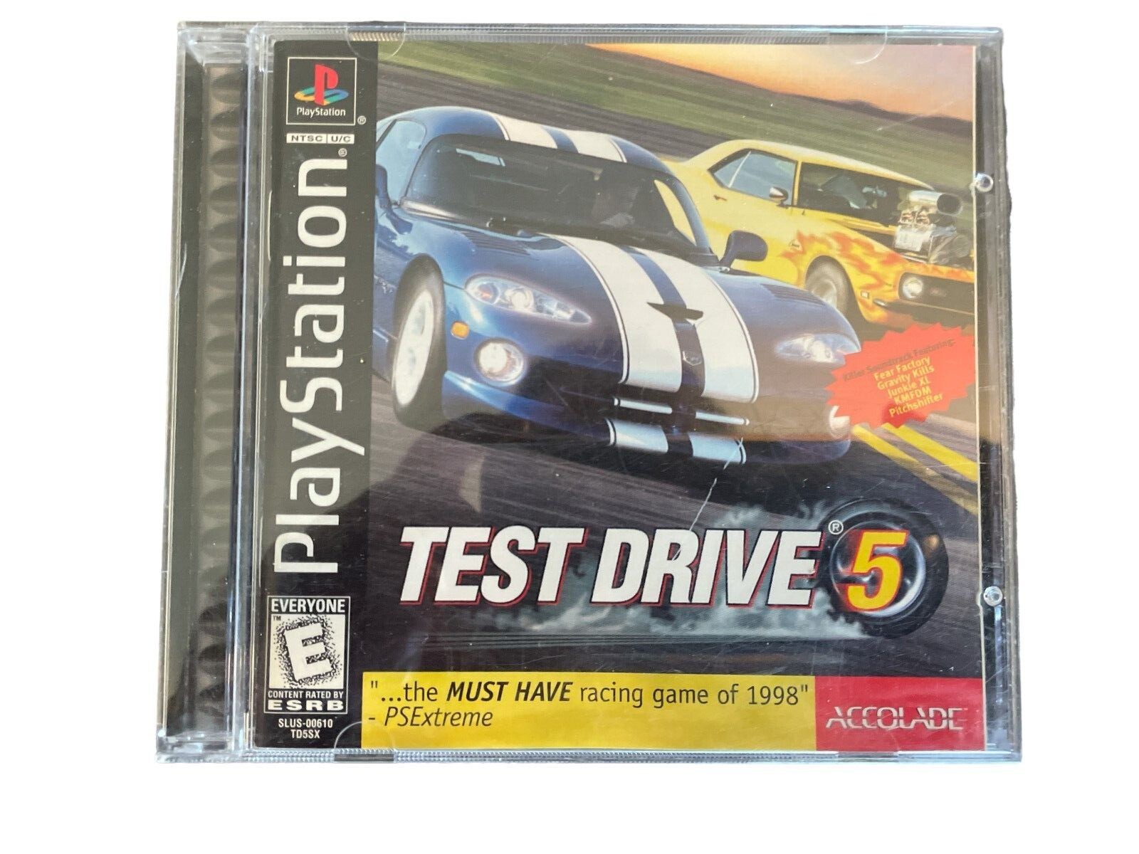 Test Drive 5 (PS1, Sony PlayStation 1, 1998) CIB Complete with manual Included