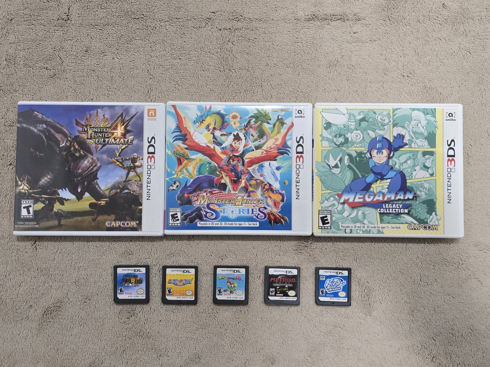 Lot of 8 Nintendo DS and 3DS games lot, Tested and Working
