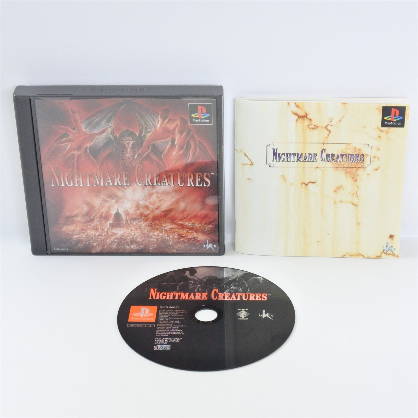 NIGHTMARE CREATURES PS1 Playstation For JP System 2144 p1