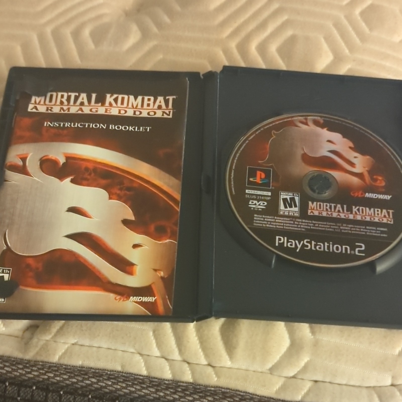 Midway Mortal Kombat: Armageddon Sony PlayStation 2 PS2 M NTSC-U/C Manual