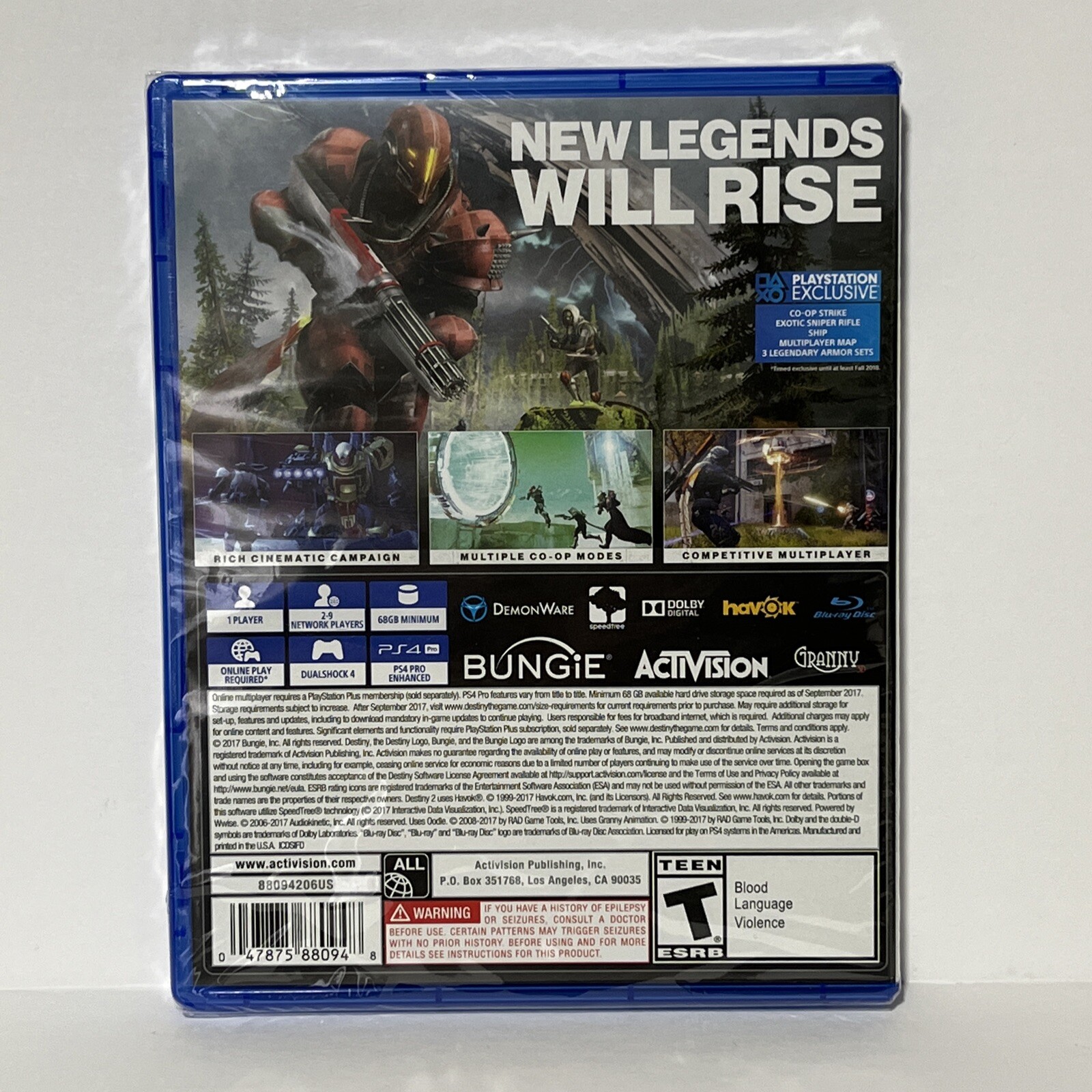 Destiny 2 Sony PS4 PlayStation 4 Game Brand New Sealed Activision – Bungie