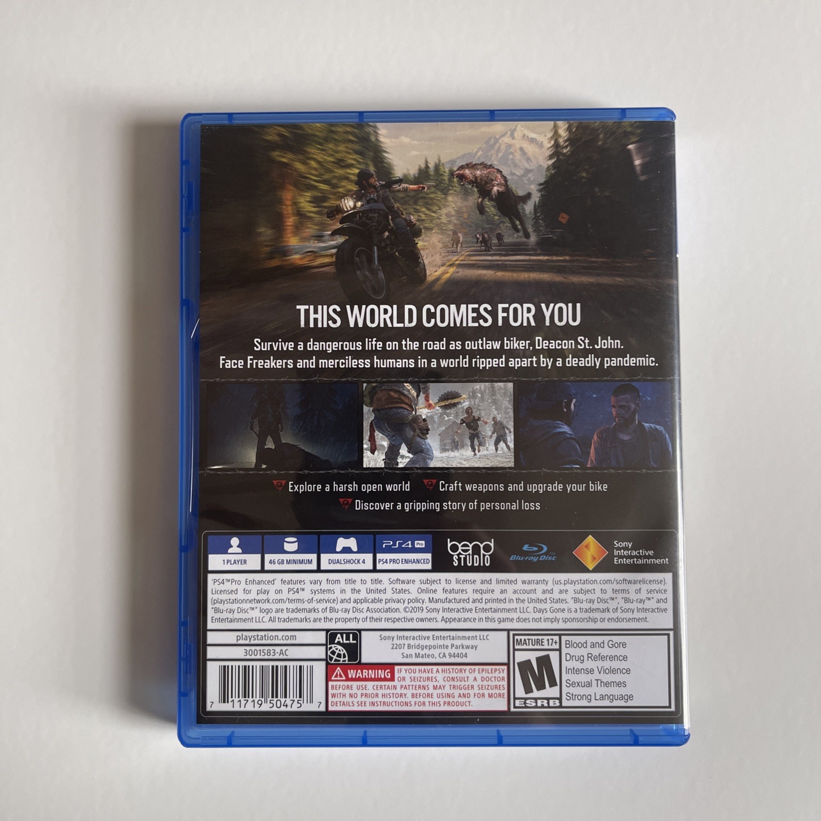 Days Gone – Sony PlayStation 4 – Tested & Working