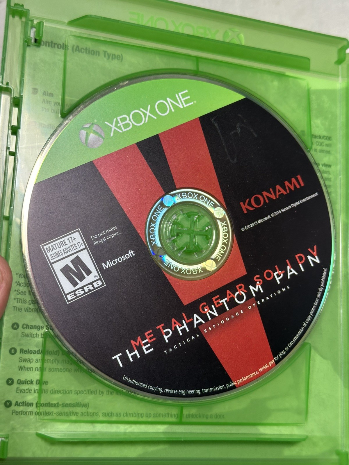 Metal Gear Solid V: The Phantom Pain (Microsoft Xbox One, 2015) Complete Tested