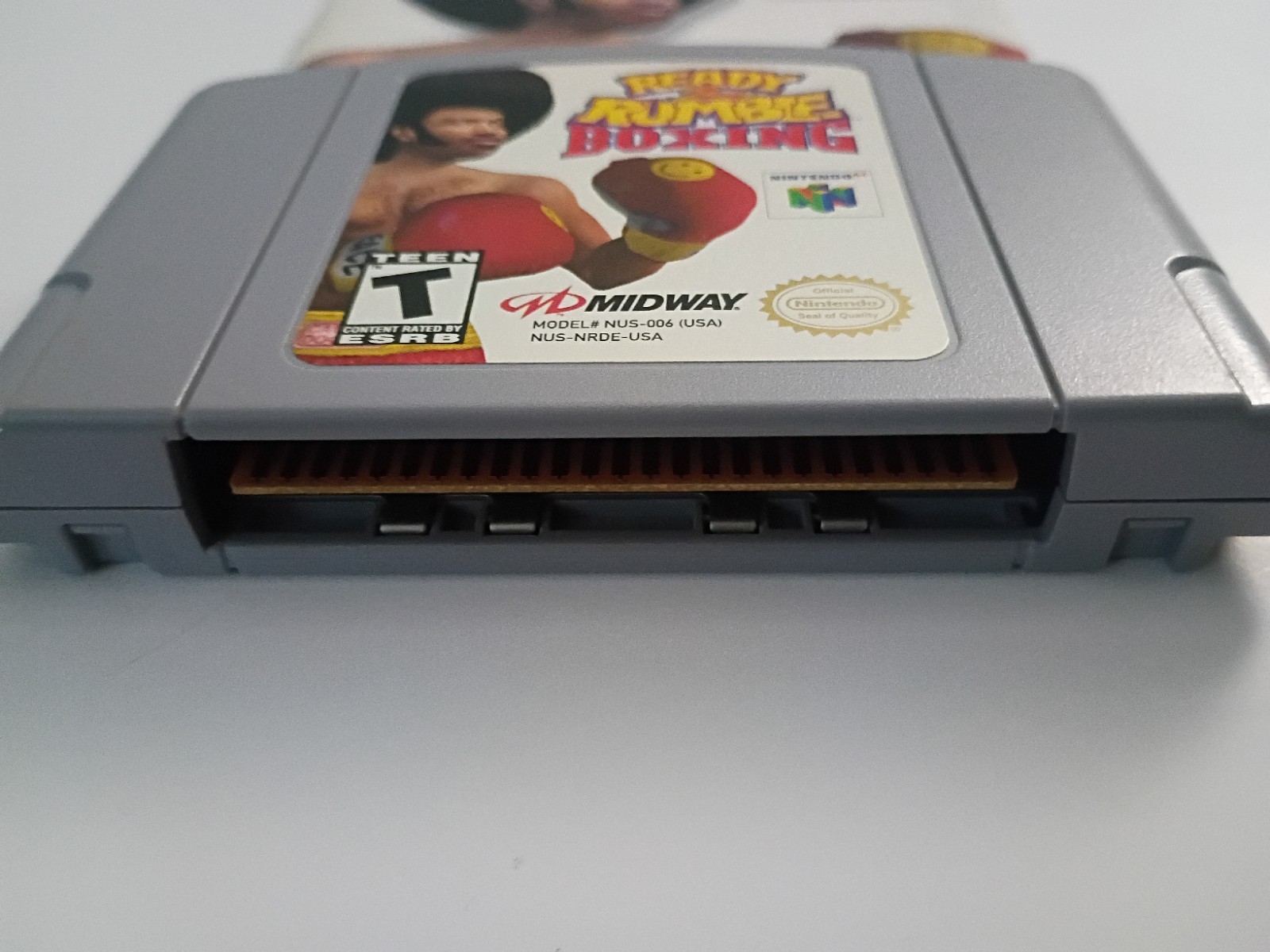 READY TO RUMBLE N64 Nintendo 64 Tested 🔵 BOXING MIDWAY CARTRIDGE & MANUAL RARE