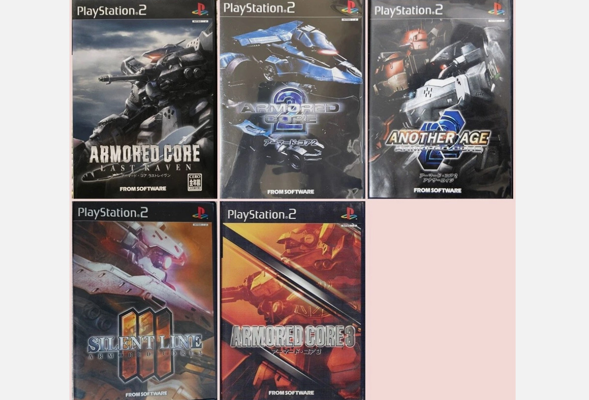ARMORED CORE 1 2 3 Last raven another age series Set PlayStation2 Japan