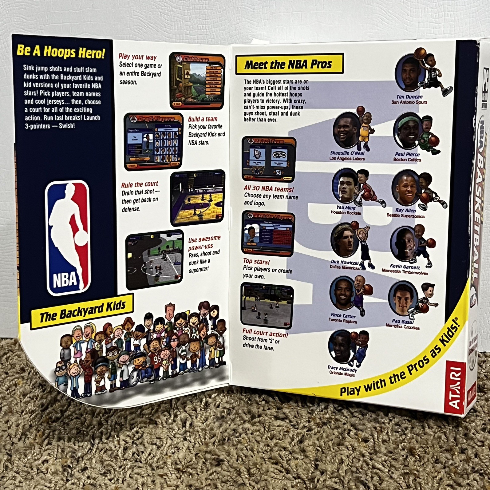 Big Box Backyard NBA Basketball 2004 PC Game Tim Duncan NEW factory sealed