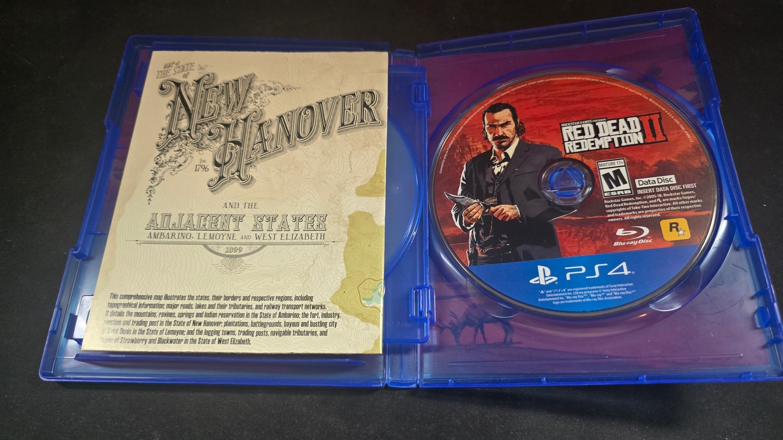 Red Dead Redemption 2 II Sony Playstation 4 PS4 LN perfect condition w map!