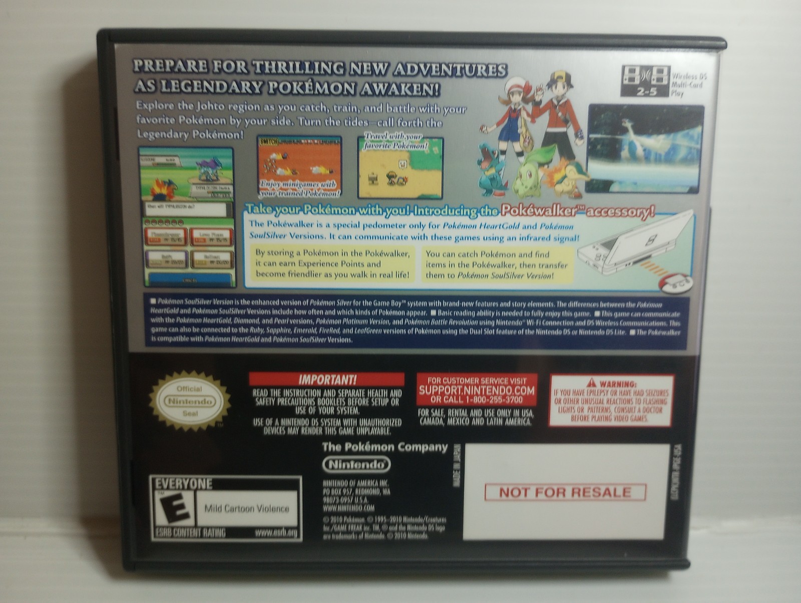 Pokemon: SoulSilver Version (Nintendo DS, 2010) Complete Game / Manual / Inserts