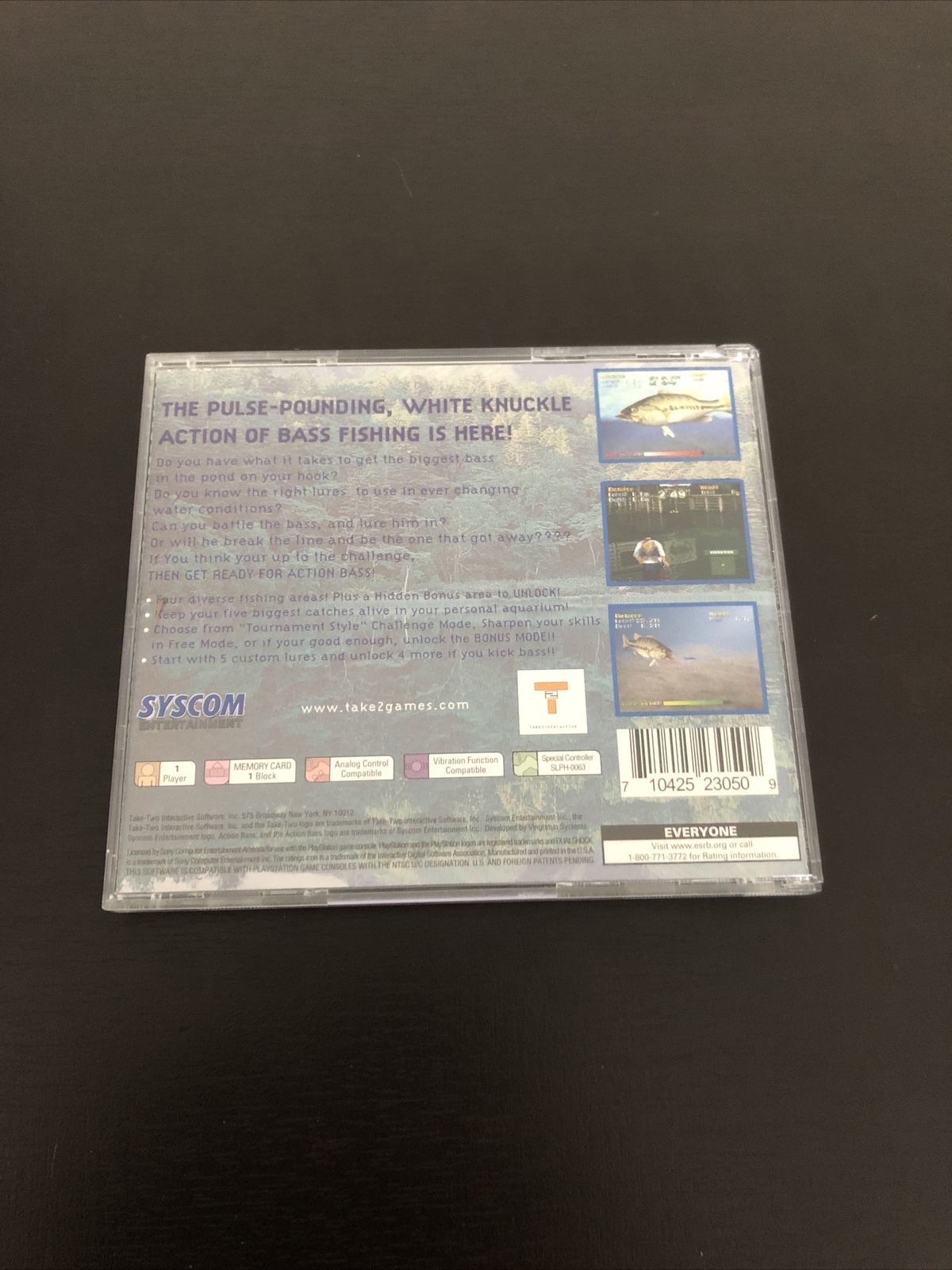 Action Bass (Sony PlayStation 1, 2000) No Manual Tested