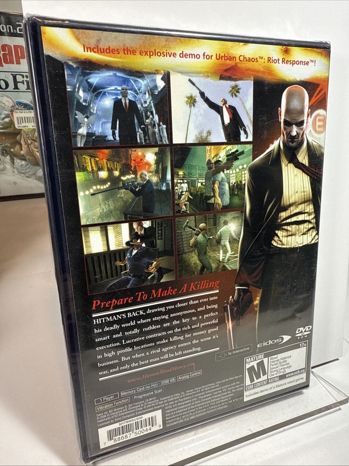 SEALED Hitman: Blood Money (Sony PS2, 2006) Black Label ~ FAST SAFE SHIPPING ~