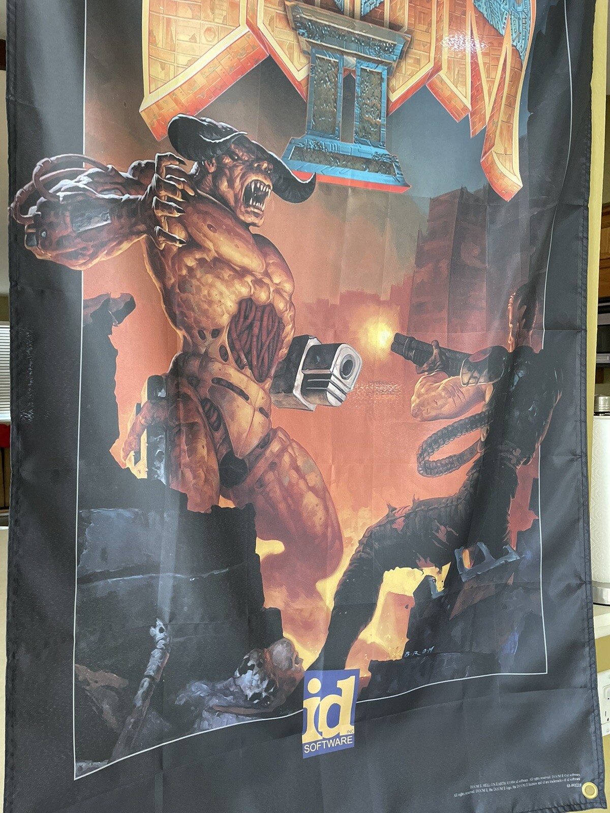 Doom II Hell On Earth 5ft Flag PC 1994 id Software Banner Poster 2