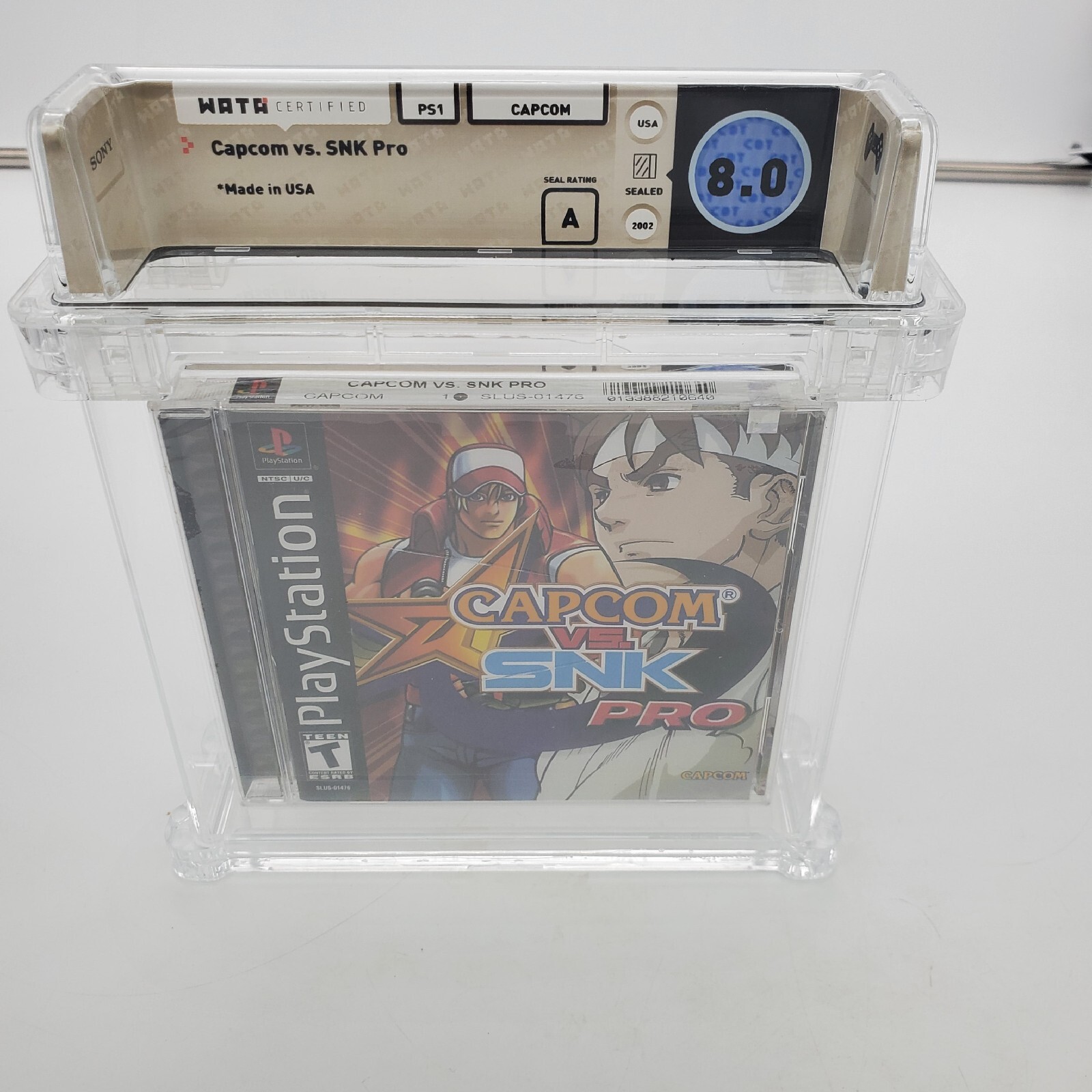 Capcom vs. SNK Pro Sony PS1 WATA 8.0 A FACTORY SEALED RARE VGA
