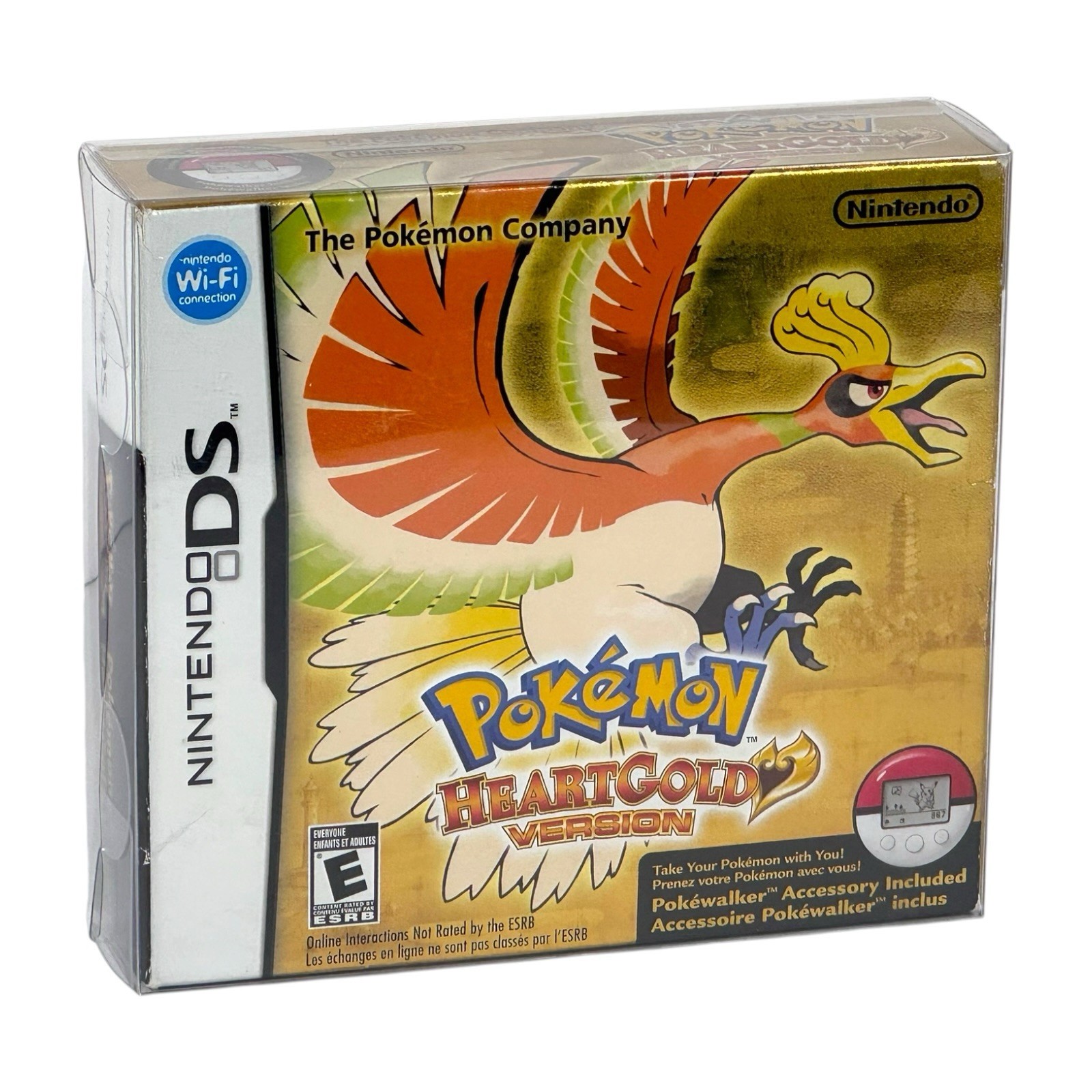 Pokemon: HeartGold Version (Nintendo DS, 2010) CIB + Pokewalker & Box Protector