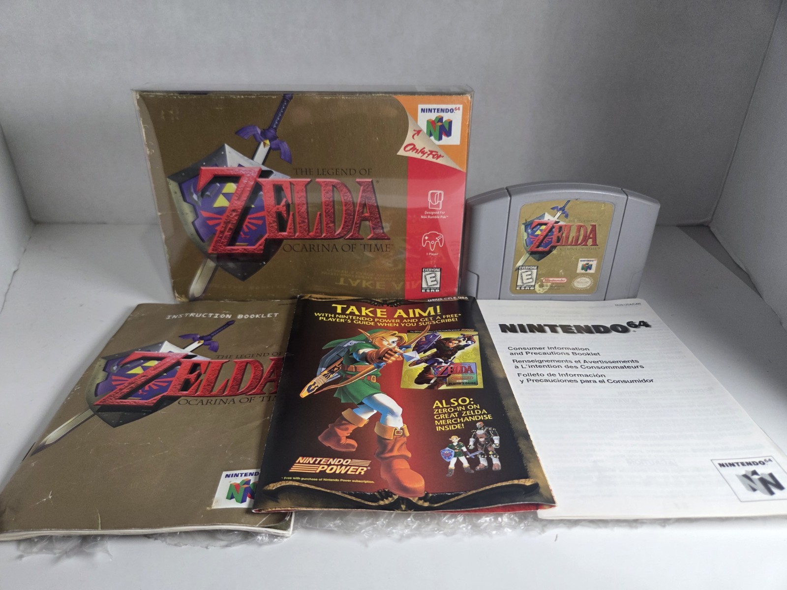 The Legend of Zelda Ocarina of Time N64 Nintendo 64 New Battery Tested Complete