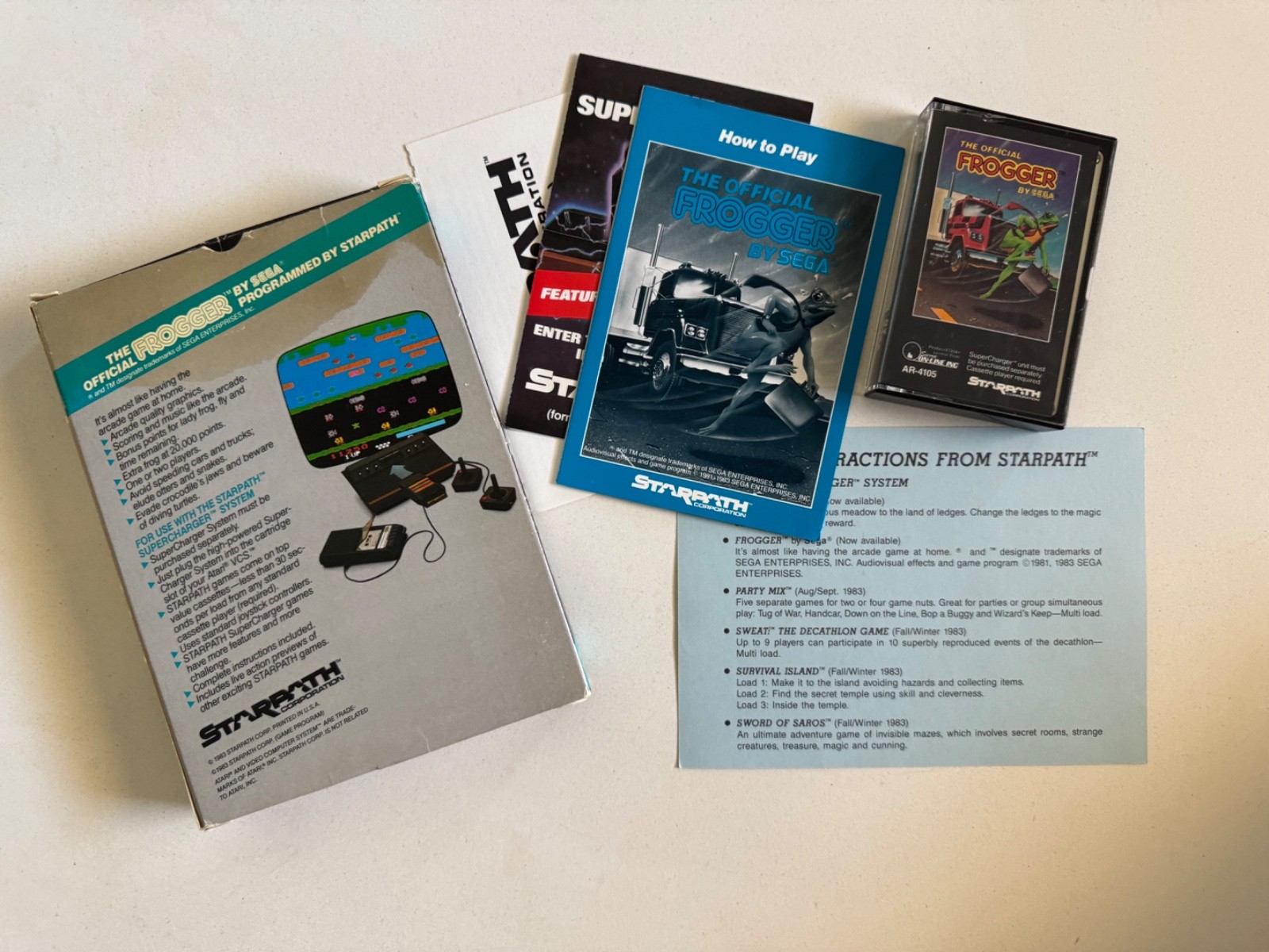 Atari 2600 Arcadia Starpath supercharger complete set 1-12 plus Stella Labyrinth