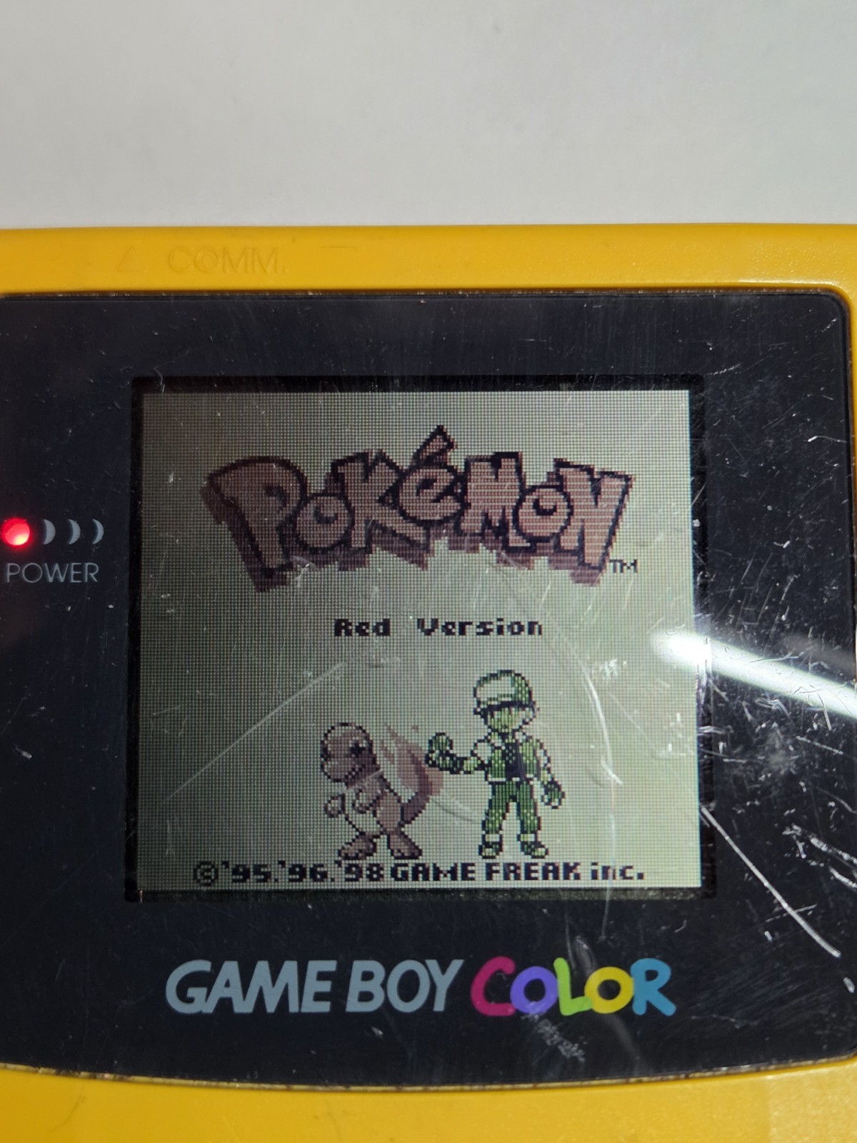 Pokémon Red Version (Game Boy, 1998) – Authentic Nintendo – Tested Working – Sav