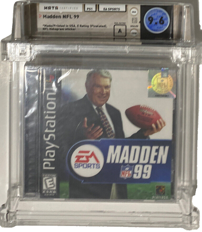 9.6 A SEALED PS1 Madden Football NFL 99 WATA (Sony NEW PlayStation, 1998)