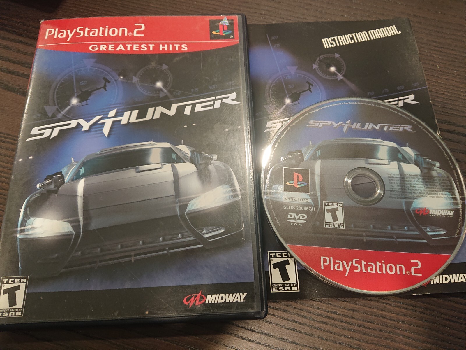 Spy Hunter Greatest Hits PS2 PlayStation 2 Complete w Manual CIB
