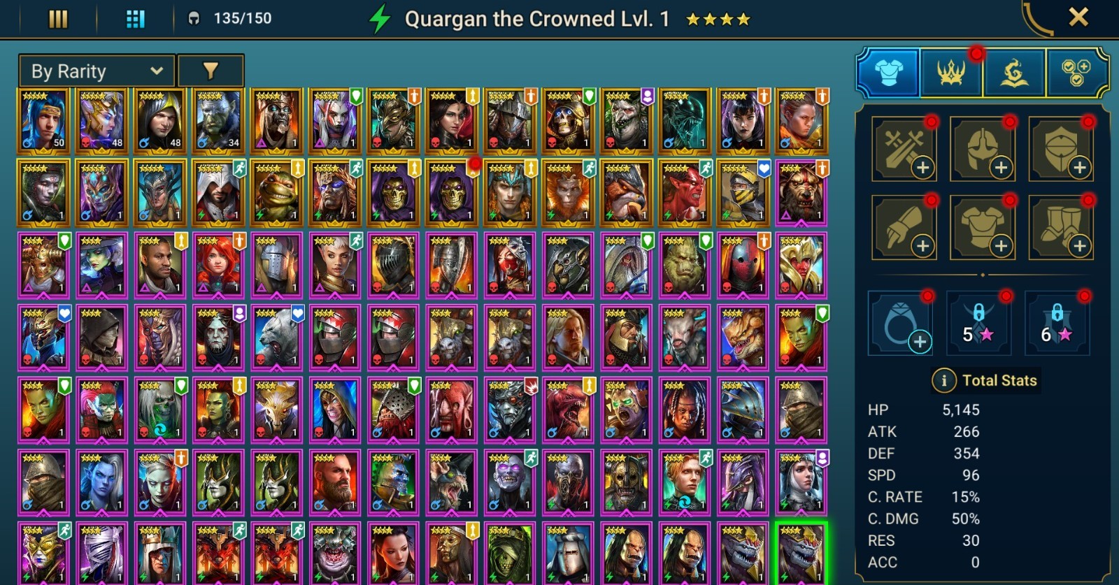 Raid Shadow Legends | Starter acc with Narses : 93k energy / 27 Legendary heroes