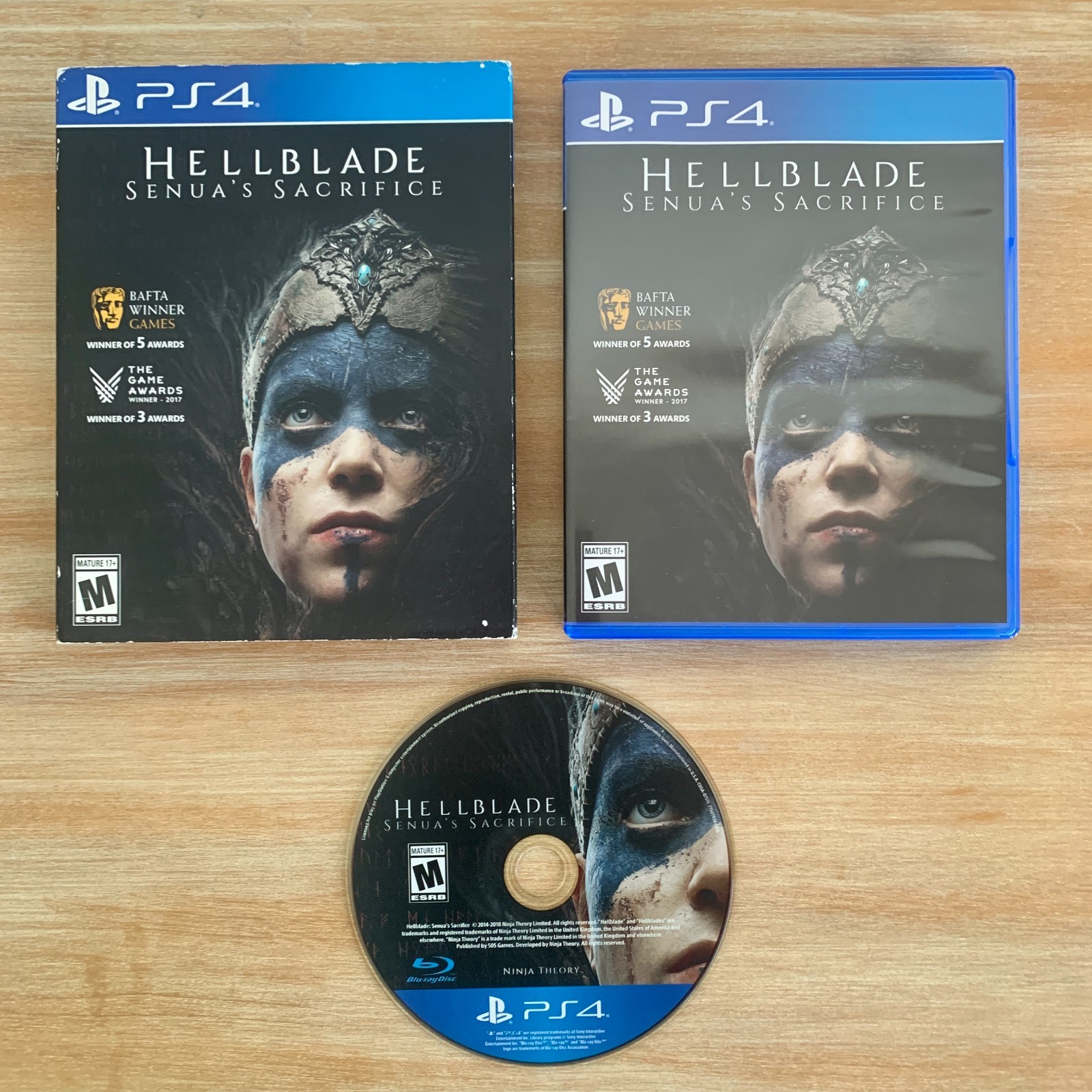 Hellblade: Senua’s Sacrifice with Slipcover (PlayStation 4 PS4, 2018) Free Ship!
