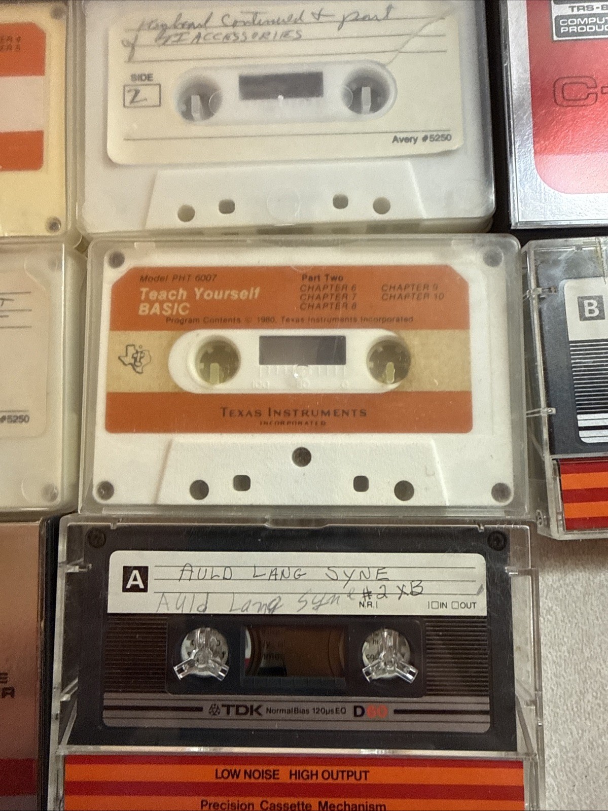 Radioshack C 10, Texas Instruments Cassettes, video Games, Music, How To