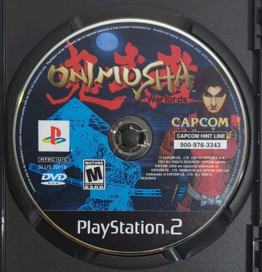 Onimusha: Warlords (PS2, 2002) CIB, BL, CAPCOM, Sony PlayStation 2