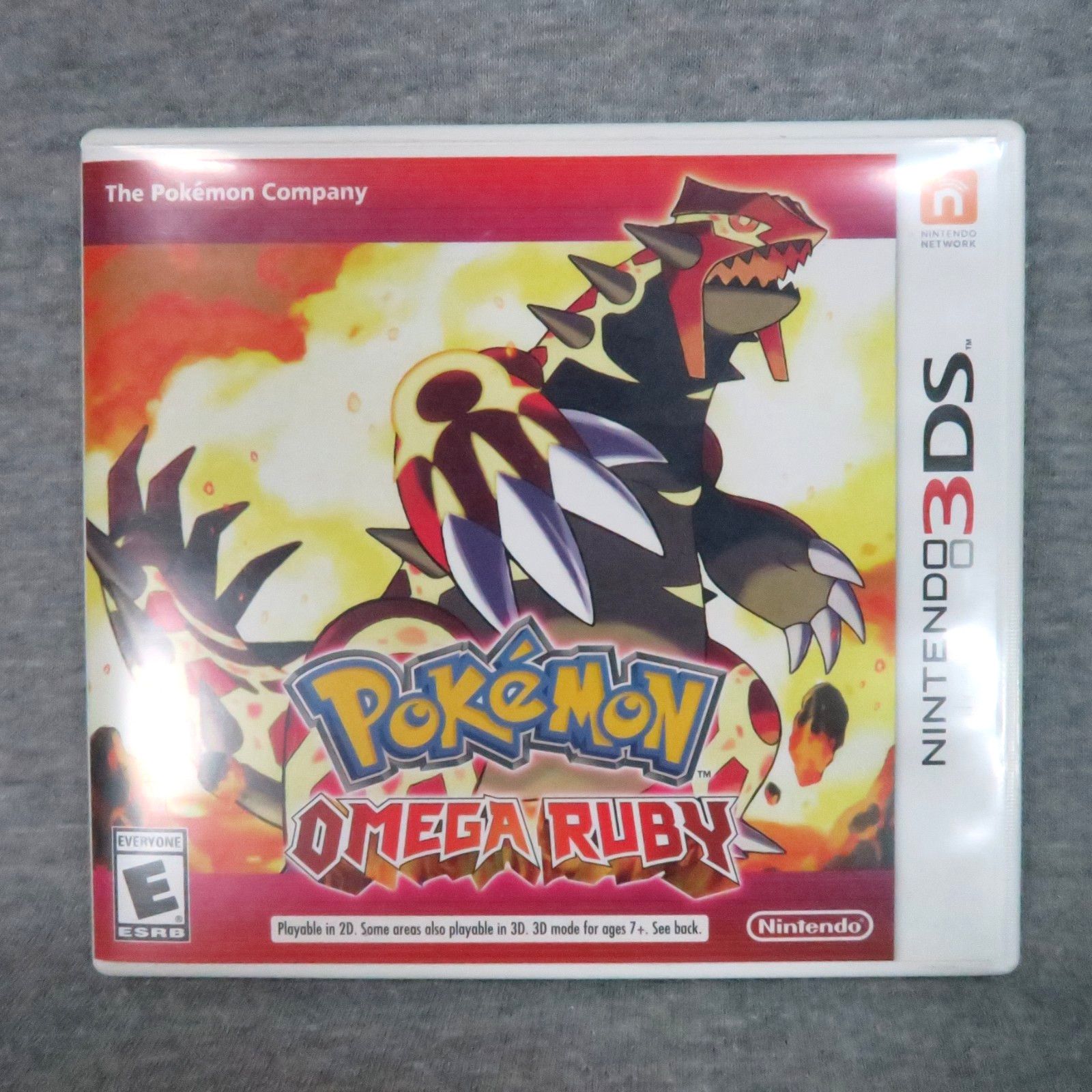 Nintendo 3DS Pokemon Omega Ruby Game Cartridge and Case