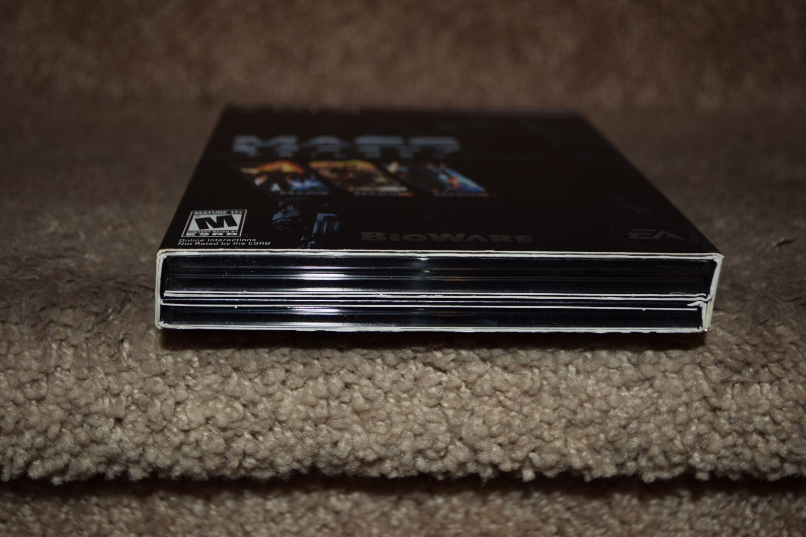 Mass Effect Trilogy PS3 Playstation 3 case, slip cover, (3) discs, paperwork