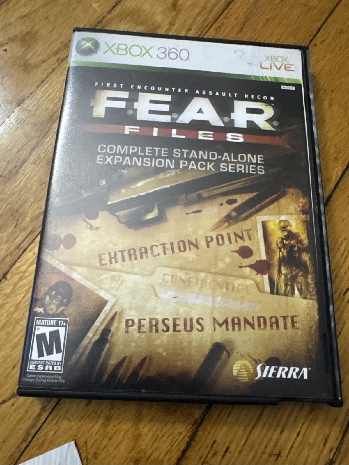 Xbox 360 2007 FEAR Files Complete Stand Alone Expansion Pack Series CIB See Pics