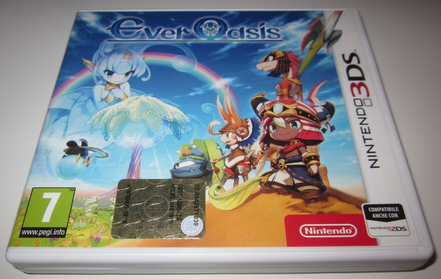 EVER OASIS-NINTENDO 3DS-PAL-ITALIAN-COMPLETE-MINT-RARE