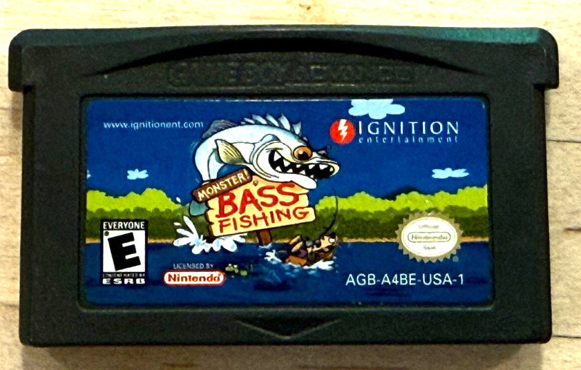 Ignition Entertainment (Nintendo Game Boy Advance, 2004) Monster Bass Fishing