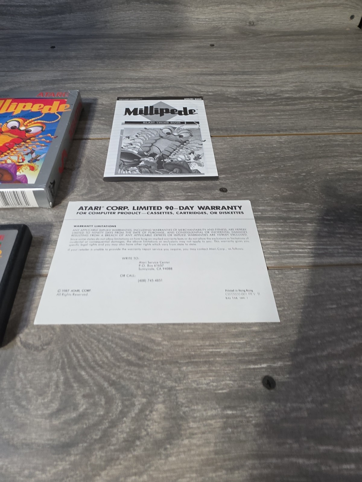 MILLIPEDE Video Game For ATARI 2600 Complete In Box CIB- Great Box- Tested