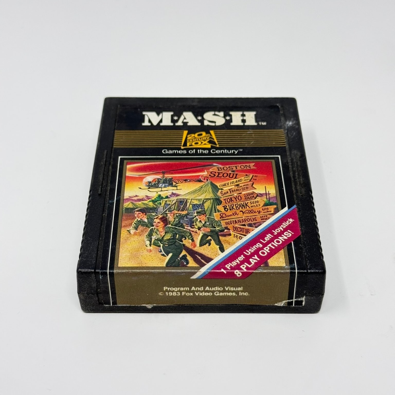 M*A*S*H Atari 2600 Video Game 1 Player 8 Play Options 20th Century Fox