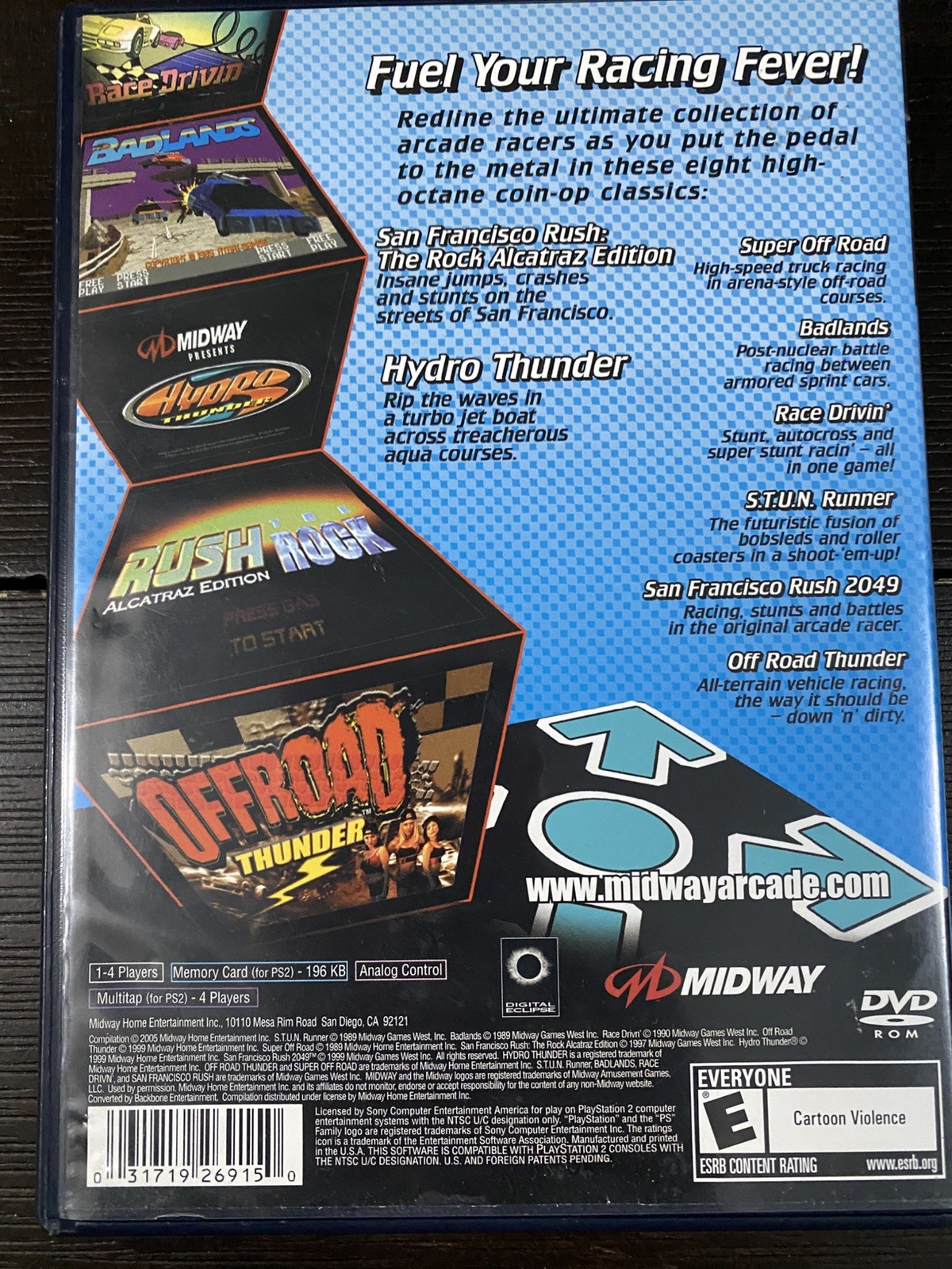 Hydro-Thunder & Rush 2049 Bundle – Sony PlayStation 2