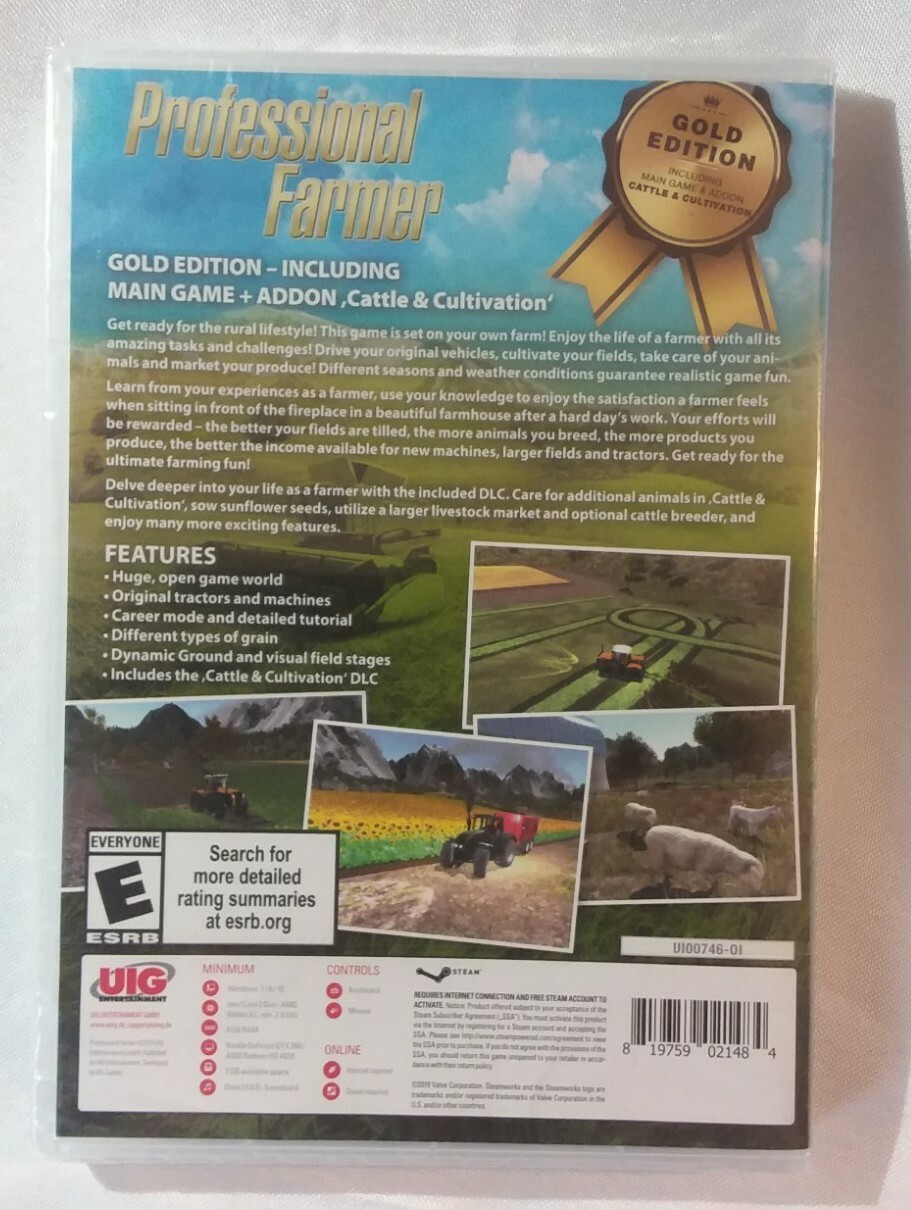 Professional Farmer Computer Game Gold Edition PC Game