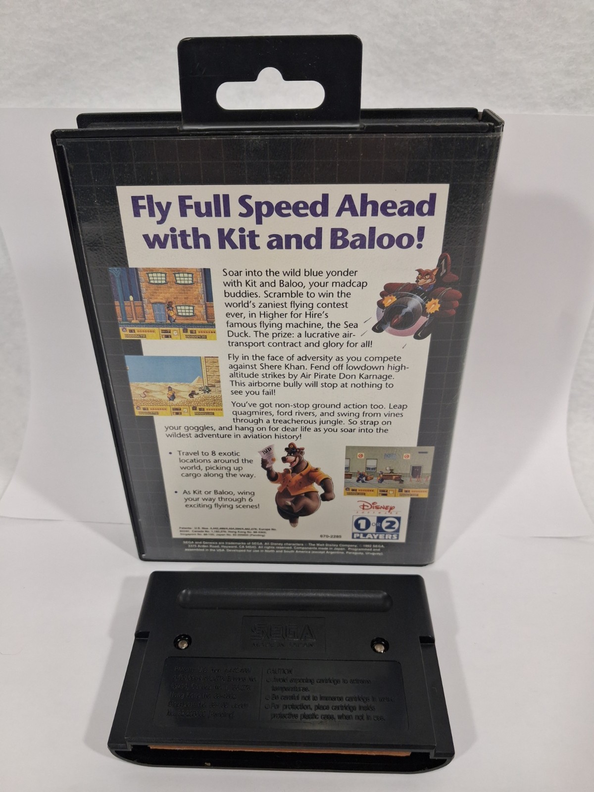 Disney TaleSpin sega genesis game vintage tested