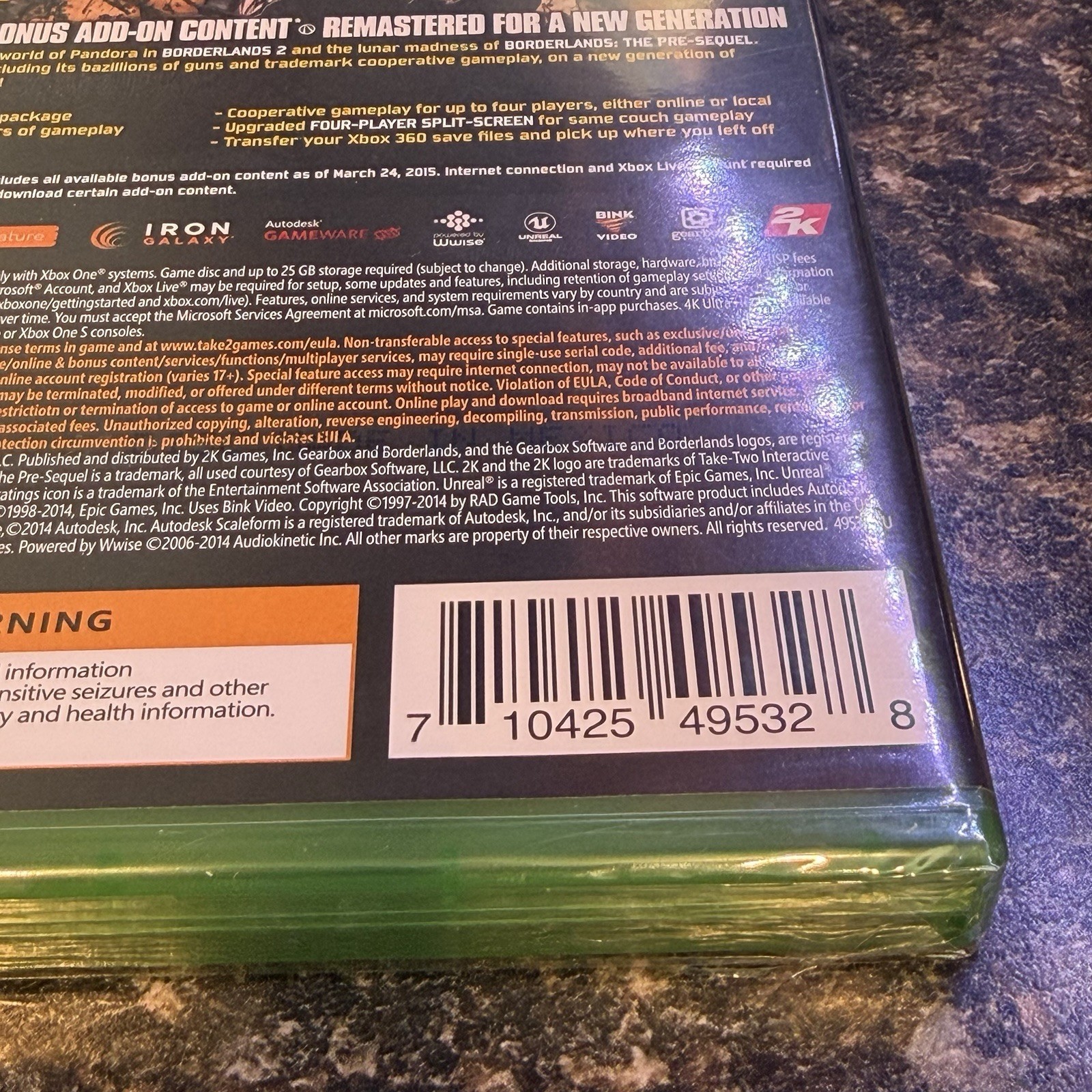 Borderlands: The Handsome Collection (Microsoft Xbox One, 2019) Factory Sealed