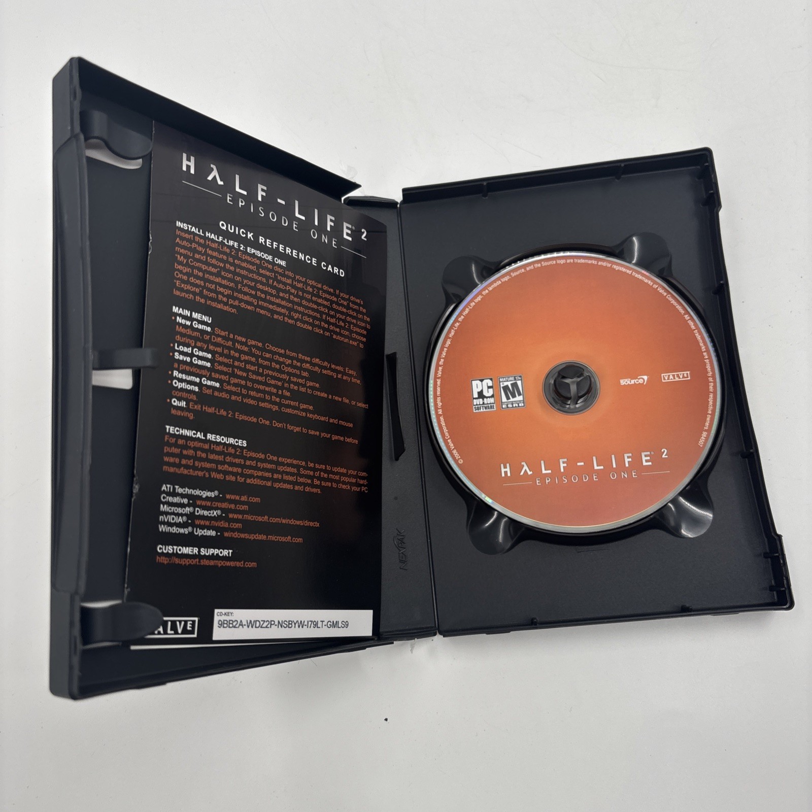 Half-Life 2: Episode One (Windows PC, 2006) CIB Complete Thick Case